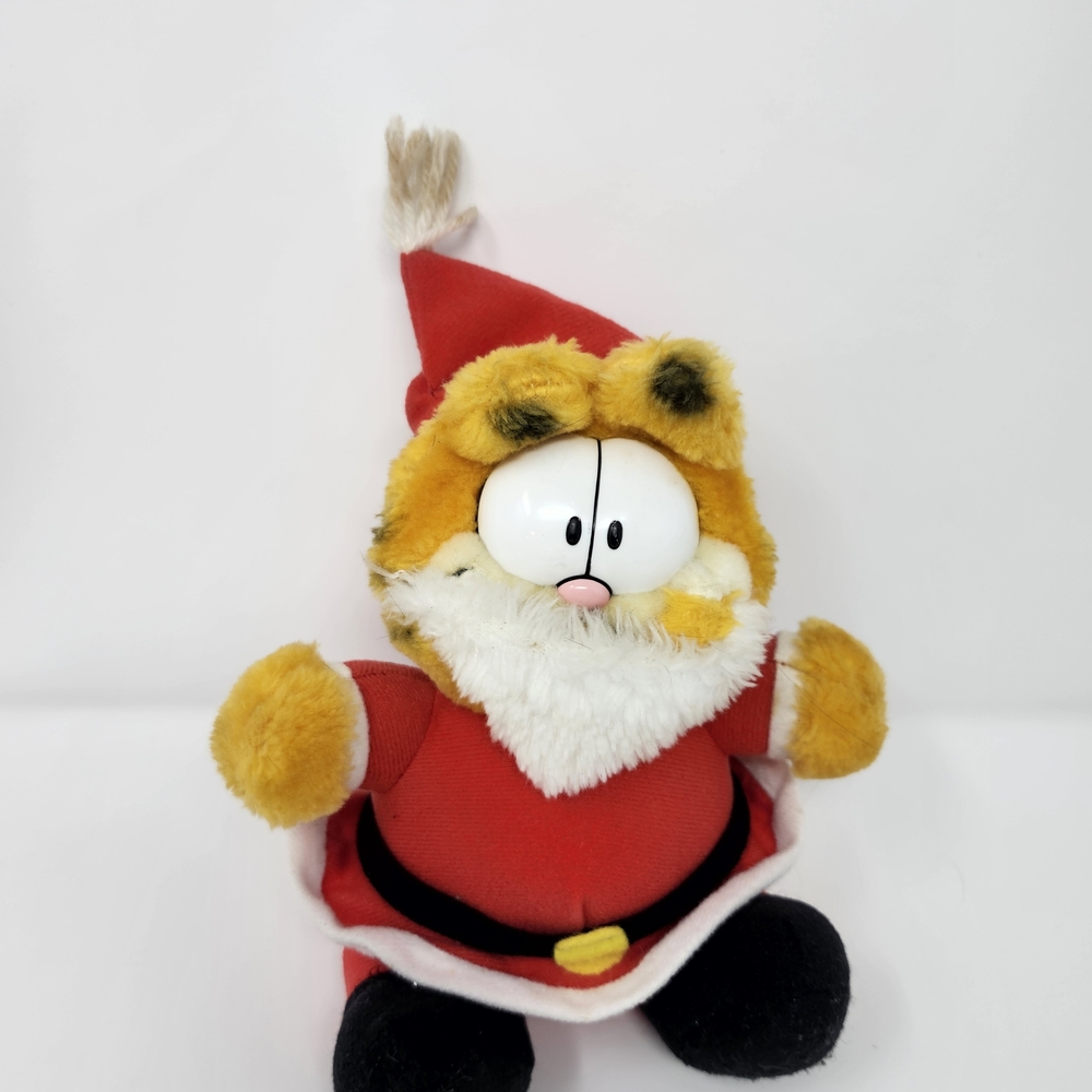 80s Garfield Santa Plush Toy
